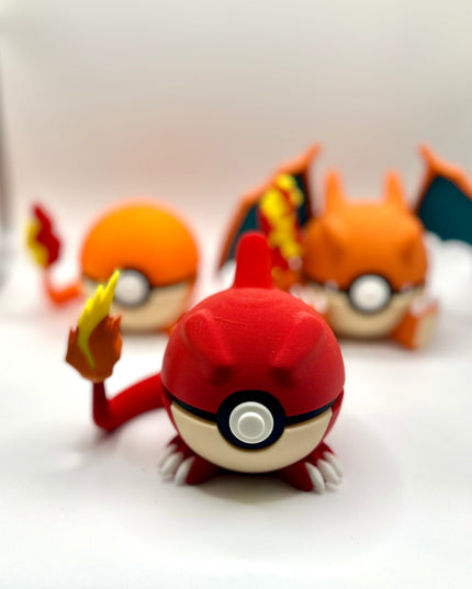 Charmander Evolution Poké Ball Set 🔥🐉
