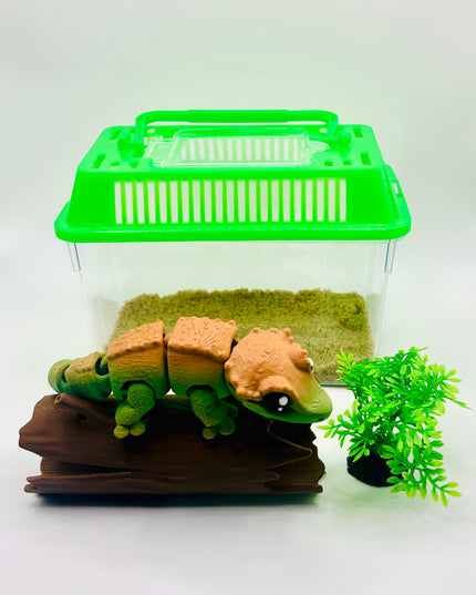 Interactive Reptile Habitat Playset with Kinetic Sand
